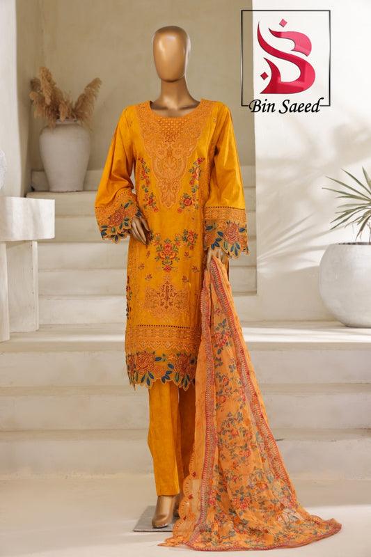 QG bin Saeed ladies suit 3pc code 11A by threads or buttons