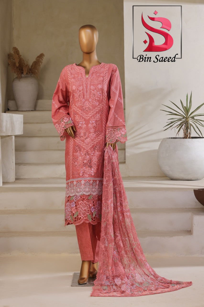 QG bin Saeed ladies suit 3pc code 11A by threads or buttons